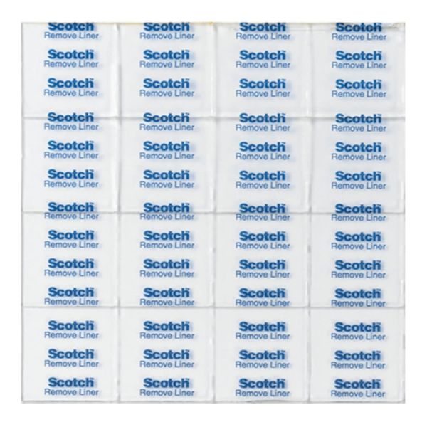 Scotch Removable Clear Double-Sided Mounting Squares , 11/16 in x 11/16 in (1.7 cm x 1.7 cm)