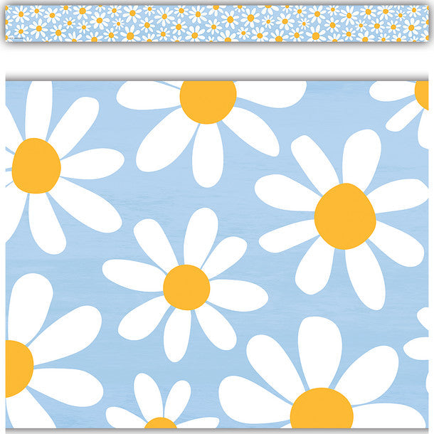 Daisies Straight Border Trim [TCR6776]