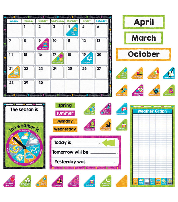 Color Harmony™ Calendar Bulletin Board Set  [T8430]