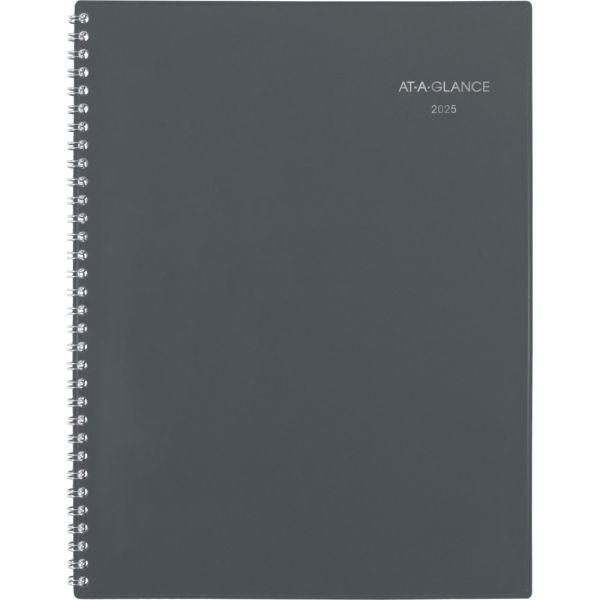 2025 AT-A-GLANCE® DayMinder® Weekly/Monthly Planner, 8-1/2" x 11", Gray, January To December [GC52007]