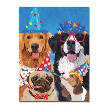 Dog Pawty Birthday Greeting Card [2927BD]