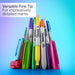 Sharpie Glam Pop Permanent Markers, Fine Point, Assorted, Pack Of 24 Markers