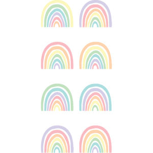 Pastel Pop Rainbows Mini Stickers [TCR8424]