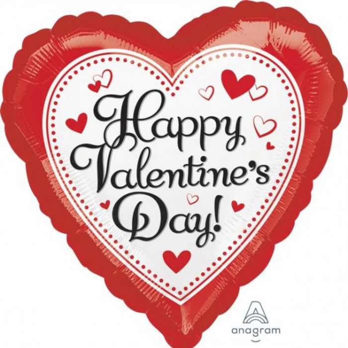 Happy Valentine's Day Heart 28 inch Foil Mylar Balloon [34355]