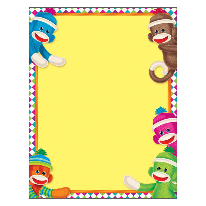 Sock Monkeys Blank Learning Chart 17x22 [T38470]