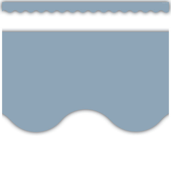 Cottage Blue Scalloped Border Trim [TCR6798]