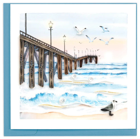 Quilled Pier Greeting Card [BL1367]