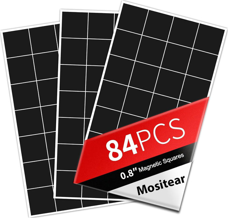 Magnetic Squares--84 pc Adhesive Magnetic Squares [X0034IE589]