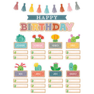 Happy Cactus Crew Happy Birthday Mini Bulletin Board [TCR6958]