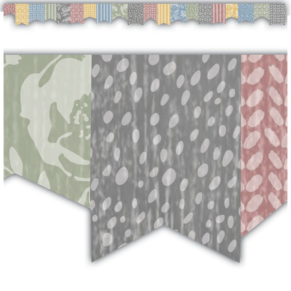 Classroom Cottage Pennants Die-Cut Border Trim [TCR7183]
