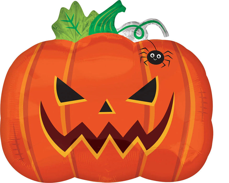 Frightful Pumpkin Halloween 18 inch Foil Mylar Balloon [39989]