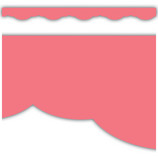 Coral Pink Fancy Scallops Border Trim [TCR9134]