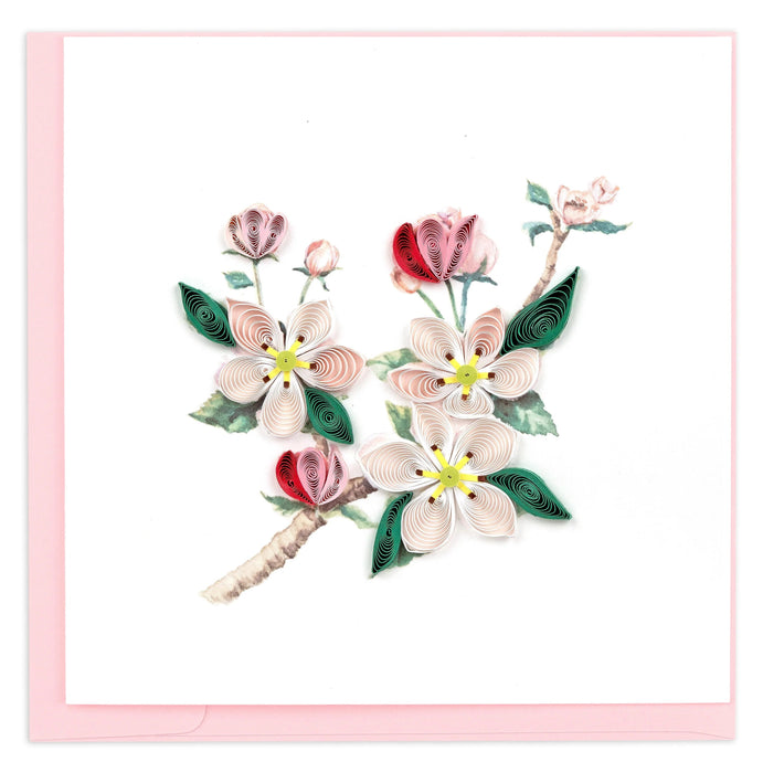 Quilled Apple Blossoms All Occasion Greeting Card [BL1456]