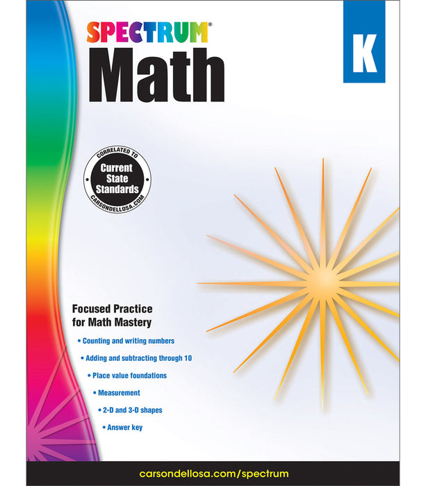 Spectrum Math Grade K [CD704560]