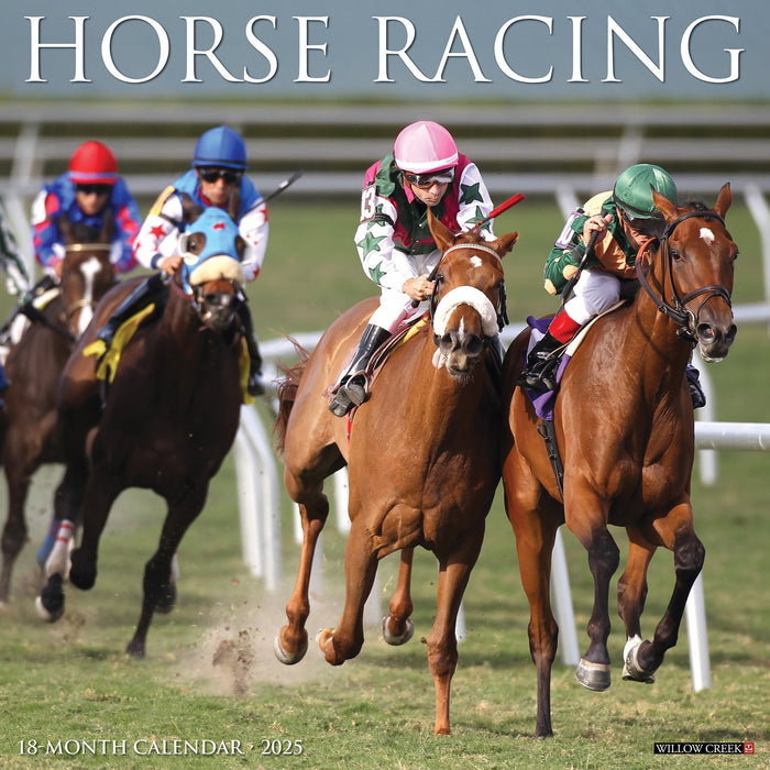 2025 Horse Racing Wall Calendar [43363]