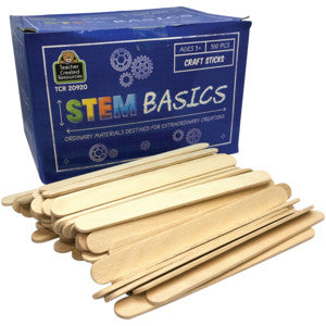 STEM Basics: Craft Sticks - 500 Count [TCR20920]