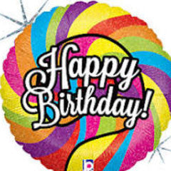 Lollipop Birthday Holographic 18 Inch Foil Mylar Balloon [36015]