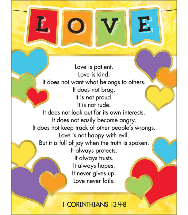The Love Verses Chart 17x22 [CD114284]