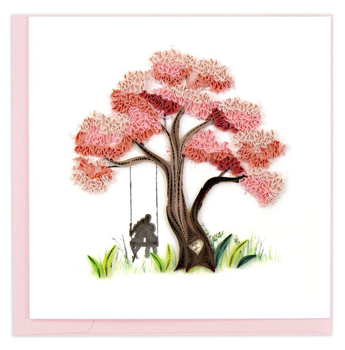 Quilled Blossoming Love Greeting Card [LV251]