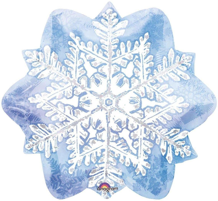 Let It Snow Christmas Snowflake 18 Inch  Foil Balloon, [111010]