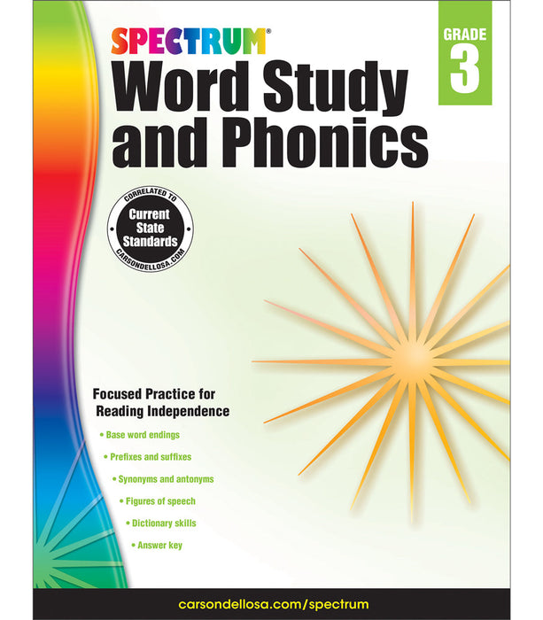 SPECTRUM WORD STUDY PHONICS GRADE 3 [CD704606]