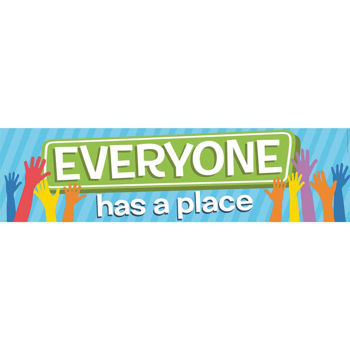 A Teachable Town Everyone Has A Place Horizontal Banner [849341]