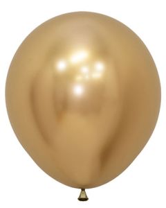 Sempertex 18 Inch Reflex Gold Latex Balloons Bag of 15 [55848]
