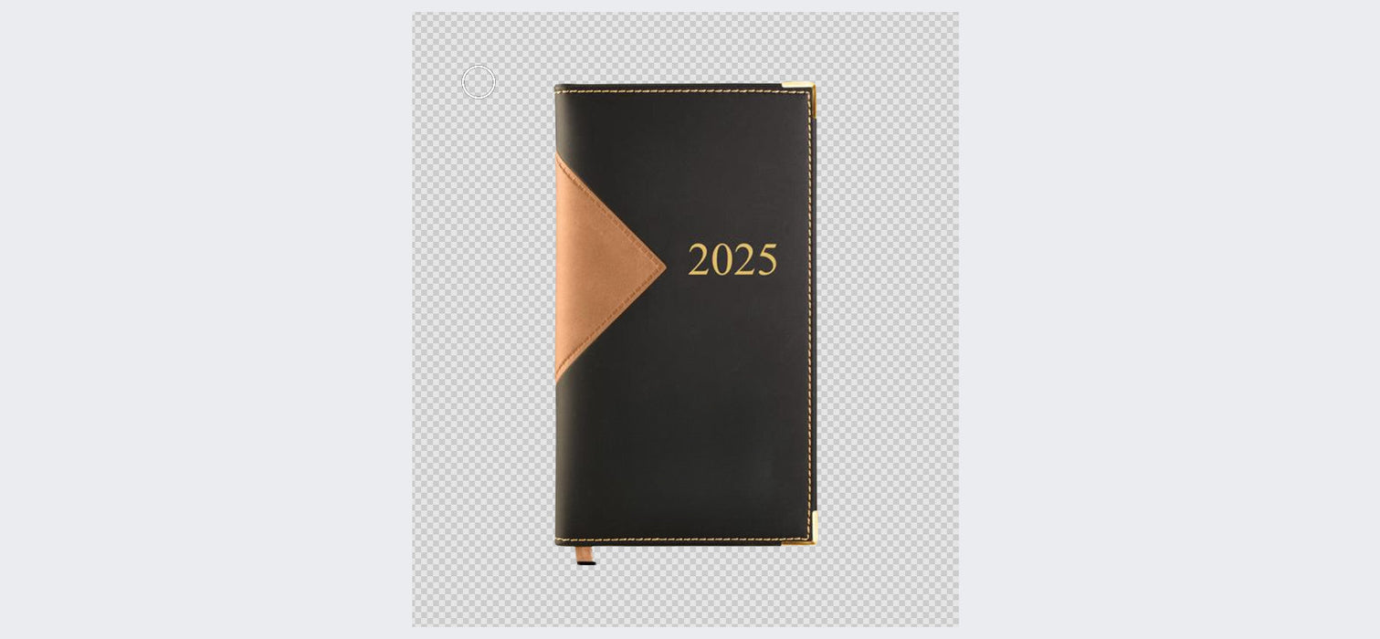 Regatta Diamond Pocket Pal Calendar with Notepad Tan-Black 2025 [5Z59803]