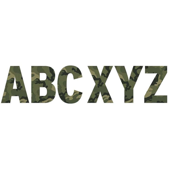 Classic Camo 7 Inch Deco Letters Sign Letters Deco Letters, 129 Pieces [850004]