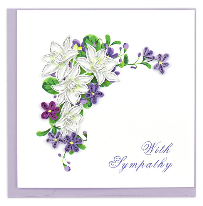 Quilled Flower Sympathy Card [SO700]