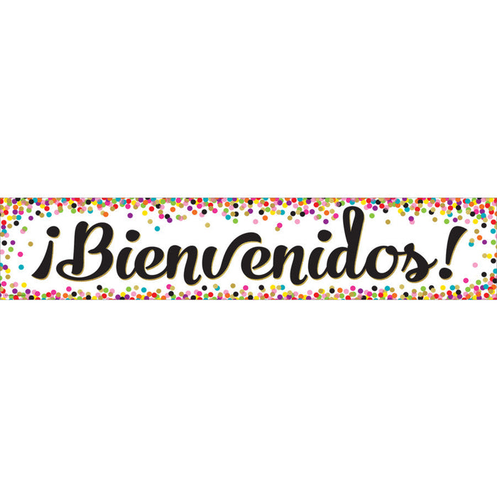 Confetti Bienvenidos Banner [TCR5324]