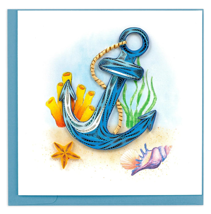 Quilled Anchor Greeting Card [BL1465]