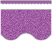 PURPLE GLITZ SCALLOPED BORDER (D)
