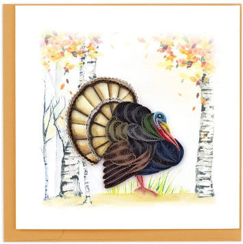 Quilled Wild Turkey Greeting Card [BL1200]