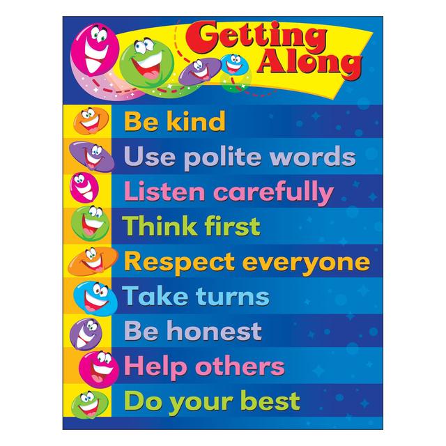 Getting Along Learning Chart 17x22 [T38214] (D)