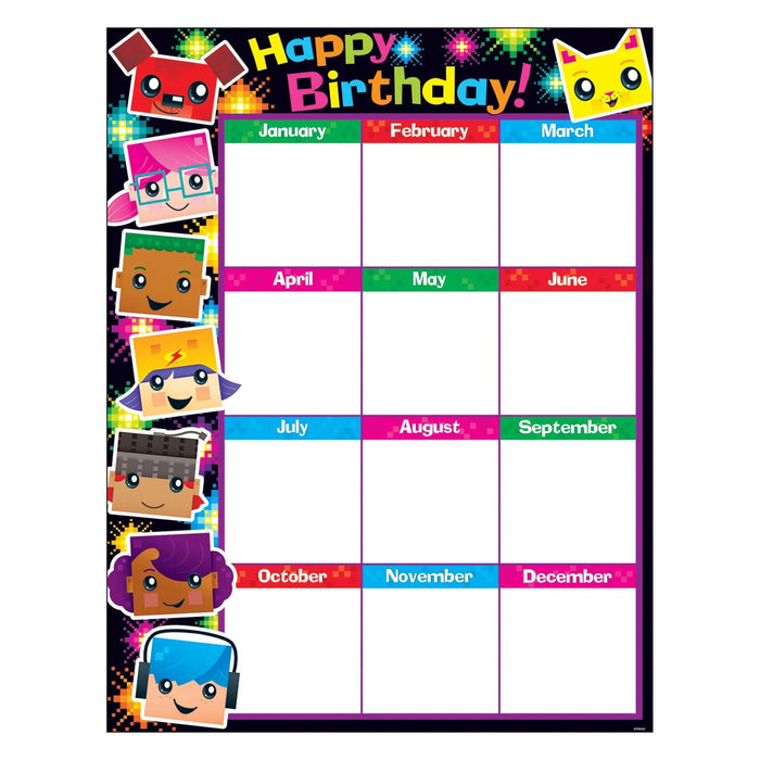 Birthday BlockStars! Learning Chart 17x22 [T38371]