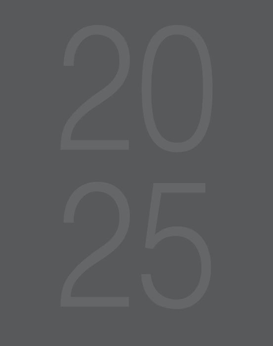 Charcoal 2025 Monthly Planner [48474]