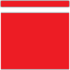 Red Straight Border Trim (D)