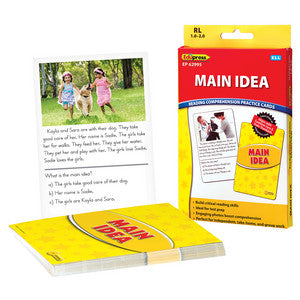 Main Idea Practice Cards Yellow Level [TCR62995]