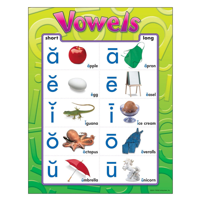 Vowels Learning Chart 17 x 22 [T38032]