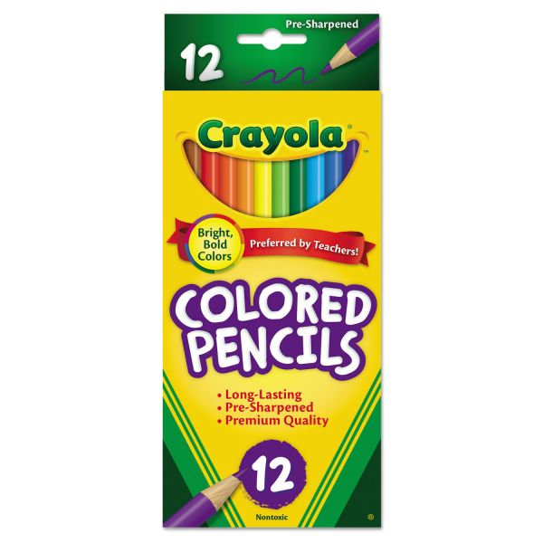 Crayola Pre Sharpened Colored Pencils 12 Pieces [BIN4012]