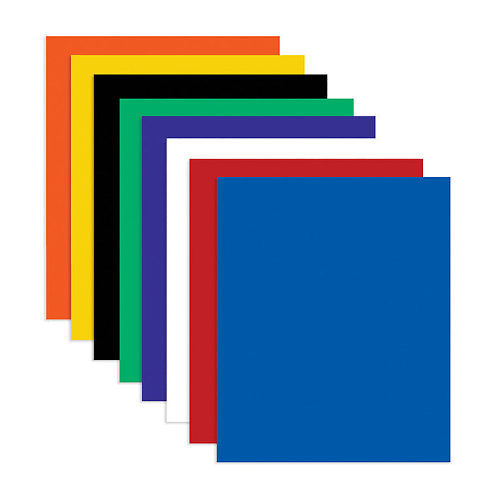 BAZIC Solid Color 2-Pockets Poly Portfolio [3158]