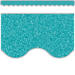 Teal Glitz Scalloped Border Trim (D)