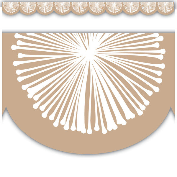 Natural Poms Scalloped Die-Cut Border Trim [TCR7215]