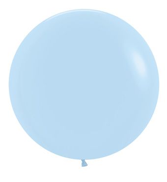 Sempertex 36 Inch Pastel Matte Blue Latex Balloons  2 Count [56177P2]