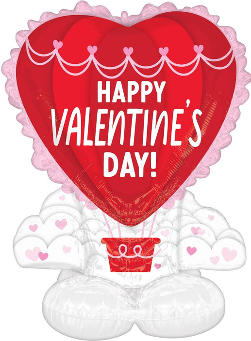 AIRLOONZ 50 Inch Happy Valentine's Day Hot Air Balloon [45152]