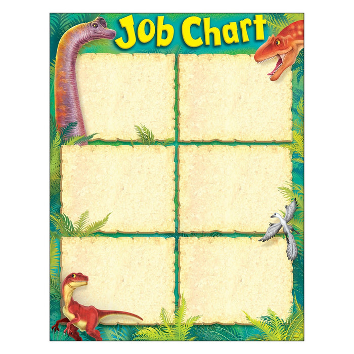 Job Chart Discovering Dinosaurs Learning Chart 17x22 [T38492]