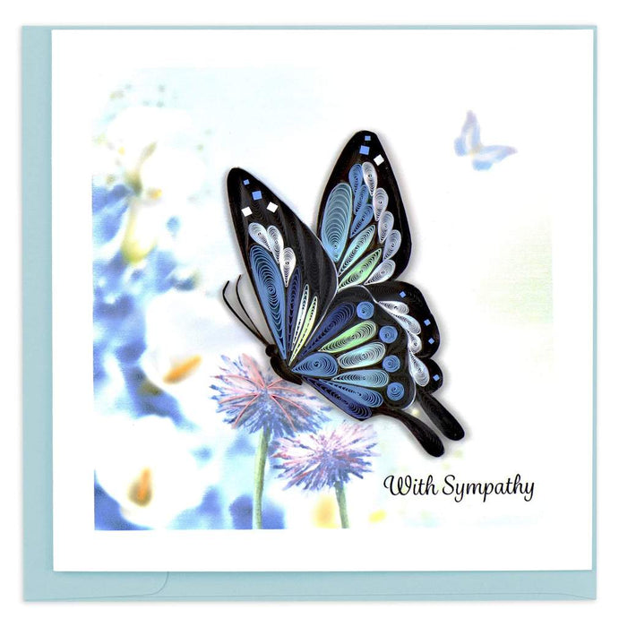 Quilled Sympathy Butterfly Greeting Card [SO735]