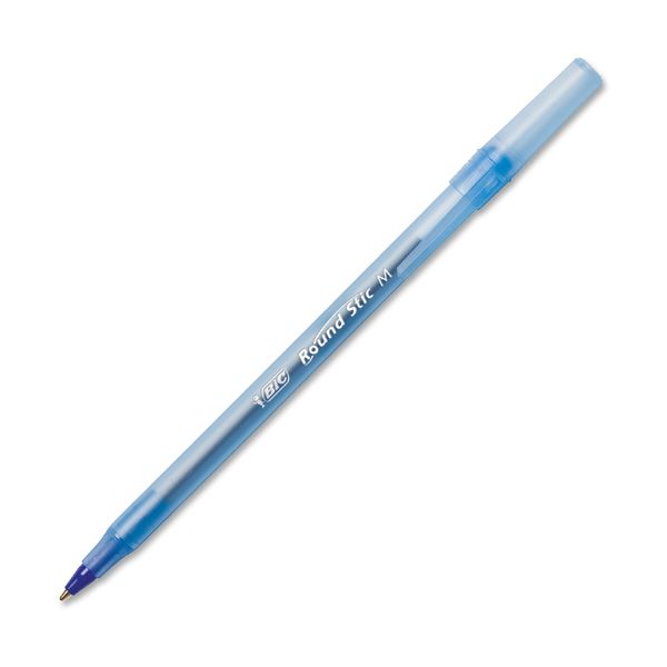 BIC Round Stic Ballpoint Pen, 1mm, Blue Ink [BICGSM11BE]