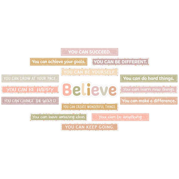 Terrazzo Tones Believe You Can Mini Bulletin Board [TCR7207]